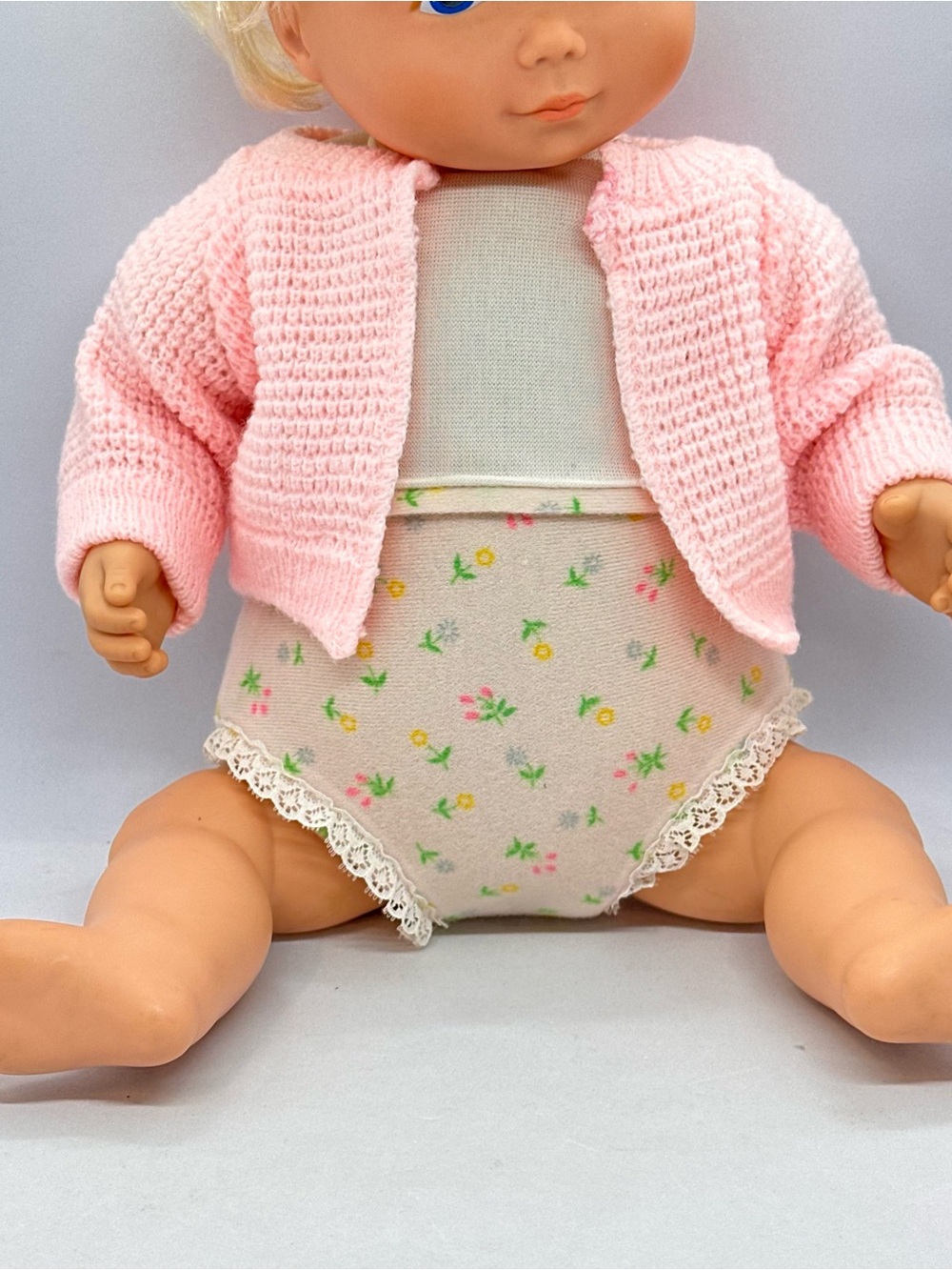 Vintage 1977 Fisher Price My Baby Beth #209 Doll Baby Toy with Pink Sweater READ - Picture 3 of 16